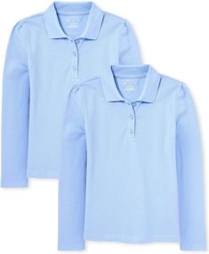 img 4 attached to Childrens Place Little Uniform Sleeve Girls' Clothing : Tops, Tees & Blouses