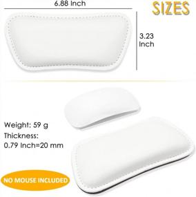 img 3 attached to Protect Your Hand With ProElife Soft Mouse Wrist Support Pad - Waterproof PU Leather Wrist Pillow Mat For Pain Relief At Home, Office, School, Gaming And Laptop Mouse