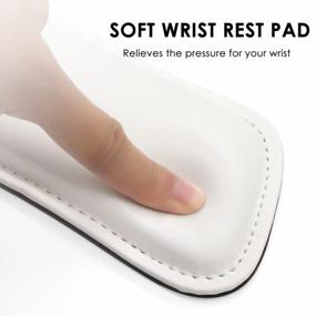 img 1 attached to Protect Your Hand With ProElife Soft Mouse Wrist Support Pad - Waterproof PU Leather Wrist Pillow Mat For Pain Relief At Home, Office, School, Gaming And Laptop Mouse