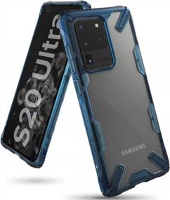 img 4 attached to Защитите свой Galaxy S20 Ultra с помощью Ringke Fusion-X: прозрачная задняя панель и прочный противоударный чехол-бампер из ТПУ для телефона