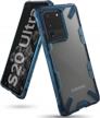 protect your galaxy s20 ultra with ringke fusion-x: clear back and heavy duty shockproof tpu rugged bumper phone cover logo
