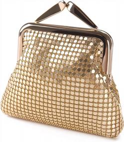img 3 attached to Aluminum Metal Mesh Coin Purse With Small Buckle For Women - Ideal For Girls And Everyday Use