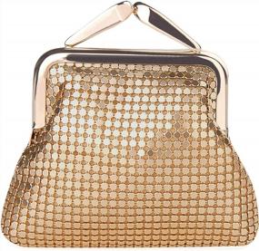 img 4 attached to Aluminum Metal Mesh Coin Purse With Small Buckle For Women - Ideal For Girls And Everyday Use