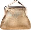 aluminum metal mesh coin purse with small buckle for women - ideal for girls and everyday use logo