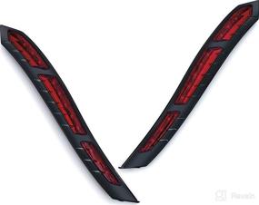 img 1 attached to 🏍️ Kuryakyn 2899 Motorcycle Lighting: Rear Fender Accent Strip LED Running/Brake Light for 2014-2019 Indian Motorcycles, Black, Set of 2