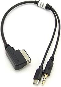 img 3 attached to MMI Music Interface Cable Micro Charging Adapter Compatible with MB + 3.5mm Android Aux Cord