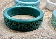 img 1 attached to Kauai Kids Matching Friendship Rings: Soft Silicone Fun for Girls and Boys by a Leading Brand with Latest Artist Design Innovations and Comfortable Fit review by Anden Turn