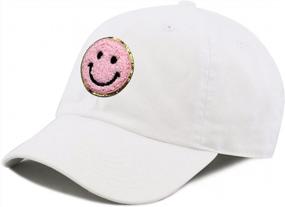 img 2 attached to Low Profile Washed Cotton Baseball Cap Hat For Toddler Girls And Boys By Funky Junque Kids