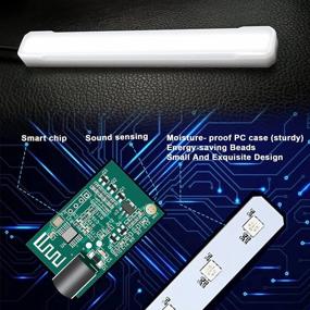 img 2 attached to Обновите салон автомобиля с помощью комплекта светодиодных лент CIIHON RGB, управляемых музыкой и приложением Bluetooth