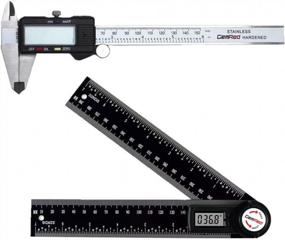 img 4 attached to Digital Angle Finder And Caliper Combo: GemRed 82305 Aluminum For Precision Measurement