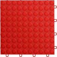 transform your garage with durable 1/2" grid-loc interlocking floor tiles in victory red - get 12 pack! logo