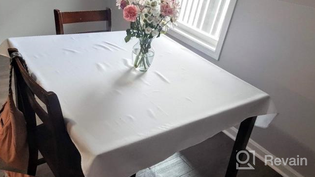 img 1 attached to Soft And Durable 70 X 120 Inch Polyester Tablecloth - Perfect For Weddings, Parties, And Restaurants! review by Tony Doan