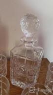 img 1 attached to Lead-Free Crystal Whiskey Decanter Set With Glass Drink Tumblers (5-Pcs) For Bourbon, Scotch, Brandy, Rum, And Liquor, Including Whiskey Stones, Presented In An Exquisite Gift Box review by Jennifer Schmeisser