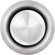 stainless steel calimaero tve 4 wall air vent - round adjustable hvac ventilation cover logo