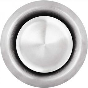 img 4 attached to Stainless Steel Calimaero TVE 4 Wall Air Vent - Round Adjustable HVAC Ventilation Cover
