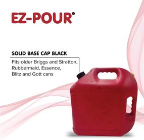 img 1 attached to 🔧 Enhance Your Gas Tank with EZ-POUR Solid Base Cap Replacement (2-Pack) - Fine Thread Edition