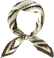 🧣 stylish julemon pleated scarf for women: medium sized women's accessories - scarves & wraps logo