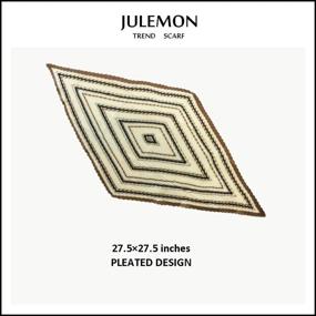 img 3 attached to 🧣 Stylish Julemon Pleated Scarf for Women: Medium Sized Women's Accessories - Scarves & Wraps