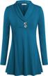 stay stylish this fall with ouncuty women's long sleeve button-down tops logo