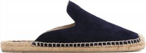 img 1 attached to U-Lite Women'S Simple Mule Breathable Flat Espadrilles Shoes, Pure Color Mules