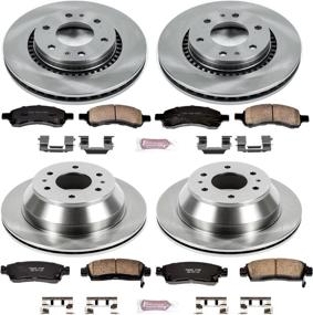 img 2 attached to 🔘 Power Stop KOE2085 Autospecialty Front and Rear Replacement Brake Kit: OE Brake Rotors & Ceramic Brake Pads - Enhanced Stopping Power for Your Vehicle