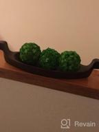 img 1 attached to Norse Tradesman Hand-Hewn Bread Bowl - Decorative Viking-Inspired Dough Bowl - (26 Inch) review by Kim Fukushima