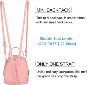 img 3 attached to Women'S Aeeque Mini Backpack Purse: Crossbody Phone Bag, Wallets & Handbags Clutch!