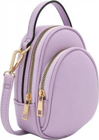 img 4 attached to Stylish & Functional: FashionPuzzle'S Two Compartment Phone Crossbody Mini Bag