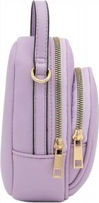 img 2 attached to Stylish & Functional: FashionPuzzle'S Two Compartment Phone Crossbody Mini Bag