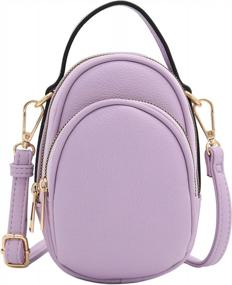 img 3 attached to Stylish & Functional: FashionPuzzle'S Two Compartment Phone Crossbody Mini Bag
