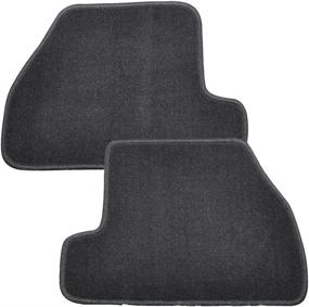 img 2 attached to 2011-2015 Ford Focus Floor Mats - 🚗 Nylon Black Front Rear Carpet by Ikon Motorsports (2012-2014)