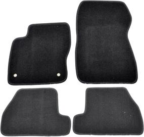 img 4 attached to 2011-2015 Ford Focus Floor Mats - 🚗 Nylon Black Front Rear Carpet by Ikon Motorsports (2012-2014)