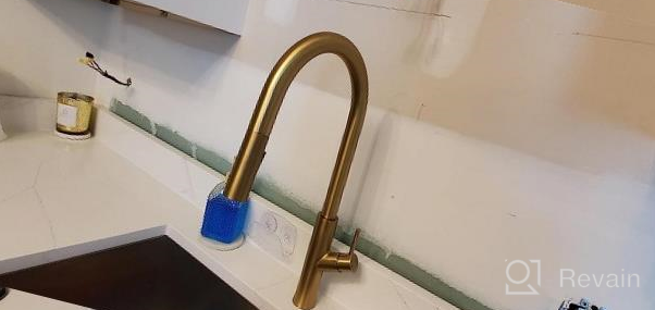 img 1 attached to Touch-On Kitchen Faucet W/ Pull Down Sprayer & 2-Way Pull Out Sprayer - KPF-1322B-T, Lead Free Brass, Matte Black review by Justin Bishop