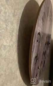 img 6 attached to Шикарные и элегантные серые деревянные настенные часы в стиле ретро - бесшумный нетикающий кварц для безмятежного домашнего декора (размер 10 дюймов)