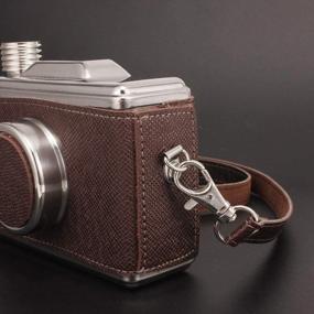 img 2 attached to Capture The Fun With GENNISSY Camera Flasks - 11 Oz Stainless Steel With Funnel, Perfect For Liquor Lovers!