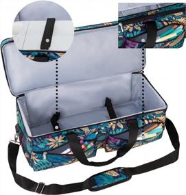 img 2 attached to Cricut Explore Air/Maker Compatible Double-Layer Carrying Bag - Travel Tote For Cutting Machine And Supplies (Floral)