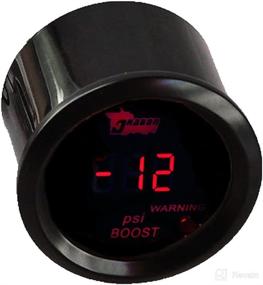img 2 attached to 🚗 ESUPPORT Car 2" 52mm Digital Turbo Boost Gauge Red LED Light Indicator PSI Meter