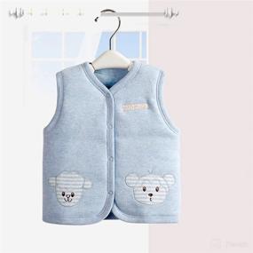 img 1 attached to 🧥 XYIYI Baby Warm Jacket Cotton Vest: Cozy Unisex Infant Toddler Waistcoat