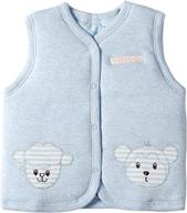 🧥 xyiyi baby warm jacket cotton vest: cozy unisex infant toddler waistcoat logo