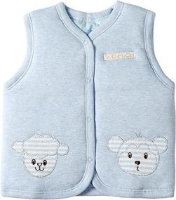 img 4 attached to 🧥 XYIYI Baby Warm Jacket Cotton Vest: Cozy Unisex Infant Toddler Waistcoat