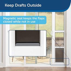 img 2 attached to PetSafe Replacement Flaps for Extreme Weather Sliding Glass Pet Door - Durable, Easy to Install Kit in Medium and Large Sizes (ZAC17-17222, ZAC17-17237)