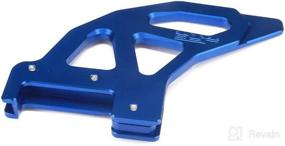 img 3 attached to 📸 JFG RACING CNC Aluminum Rear Disc Brake Cover Guard Protector - Blue | SX EXC XC XCW SXF XCF XCF-W EXC-F EXCR TE125 TE250 TE300 | Motorcycle Dirt Pit Bike