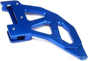 img 2 attached to 📸 JFG RACING CNC Aluminum Rear Disc Brake Cover Guard Protector - Blue | SX EXC XC XCW SXF XCF XCF-W EXC-F EXCR TE125 TE250 TE300 | Motorcycle Dirt Pit Bike