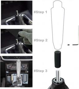 img 2 attached to Silver Automatic Shift Knob - Aluminum Alloy Shifter Lever Handle Fits Most Auto Transmissions | Lunsom