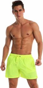 img 3 attached to Stay Cool And Stylish: YnimioAOX Men'S Quick-Dry Swim Trunks With Mesh Lining