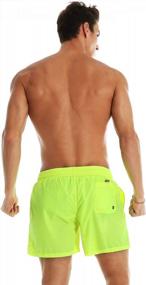 img 1 attached to Stay Cool And Stylish: YnimioAOX Men'S Quick-Dry Swim Trunks With Mesh Lining