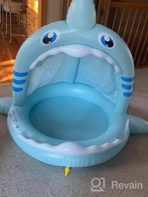 img 7 attached to 43 Inch Baby Shark Canopy Pool: Perfect Inflatable Play Center For Girls, Boys, And Toddlers To Enjoy Summer Water Fun And Baby Swimming