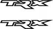 matte black shenwinfy vinyl sticker decals for dodge ram dakota rebel trx - set of 2, 22.5 inch truck side decals for ram trx logo