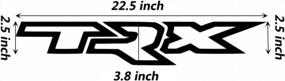 img 3 attached to Matte Black Shenwinfy Vinyl Sticker Decals For Dodge RAM Dakota Rebel TRX - Set Of 2, 22.5 Inch Truck Side Decals For RAM TRX