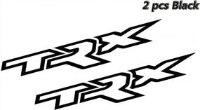 img 1 attached to Matte Black Shenwinfy Vinyl Sticker Decals For Dodge RAM Dakota Rebel TRX - Set Of 2, 22.5 Inch Truck Side Decals For RAM TRX